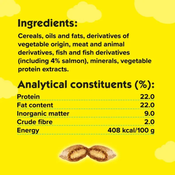 تشویقی گربه با طعم سالمون دریمیز 60 گرم