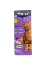 بستنی گربه وینستون با طعم مرغ و ماهی با بیوتین، بسته ۸ عددی، مناسب برای گربه‌های بالغ و بد اشتها