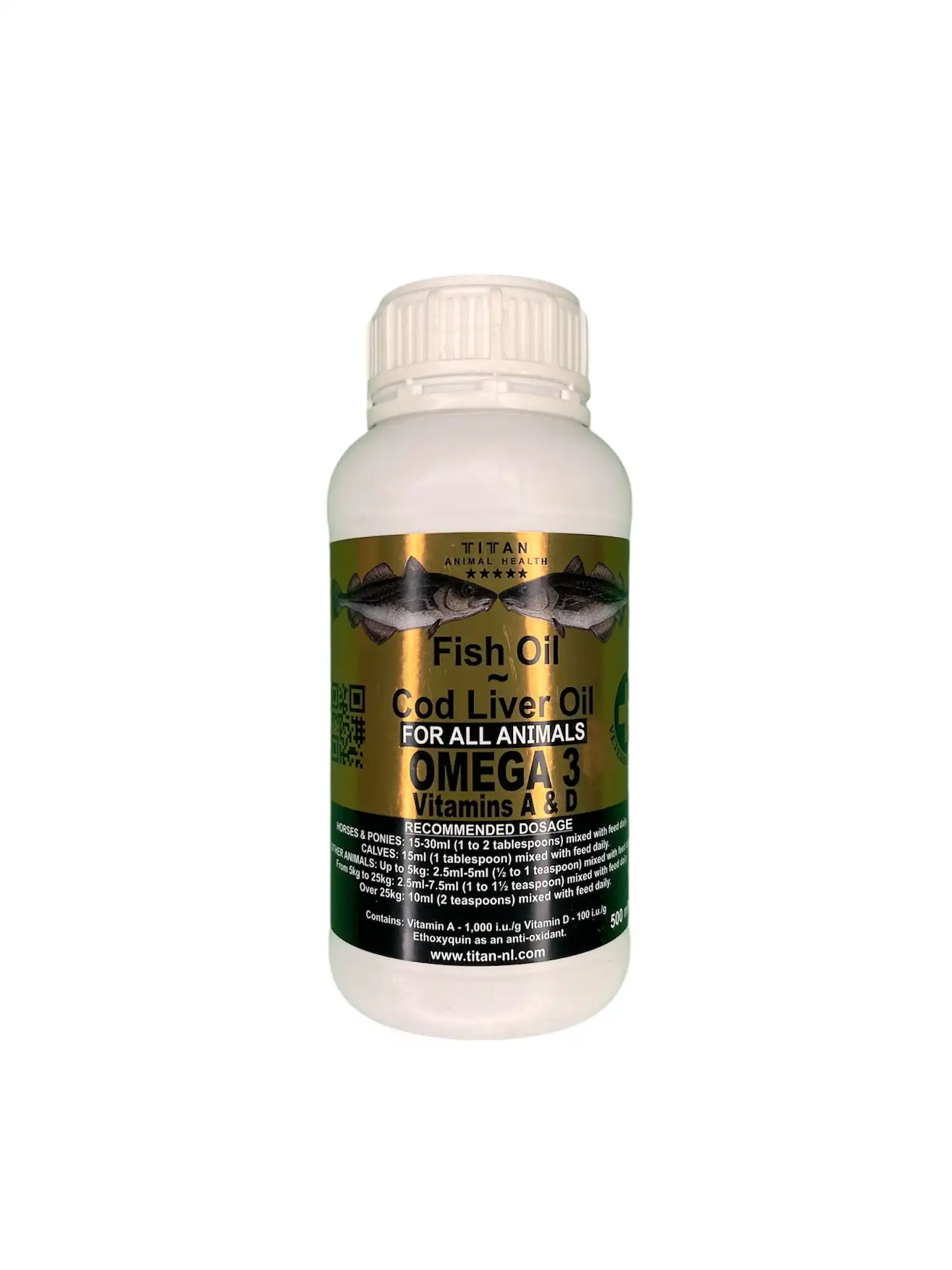 روغن ماهی امگا مناسب سگ و گربه - 500 میلی لیتر
